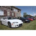 White 2g Eclipse at the Car Show