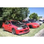 Red Evo at the Car Show